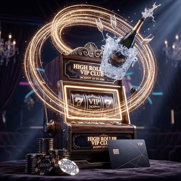 High-end digital casino interface with magenta neon accents